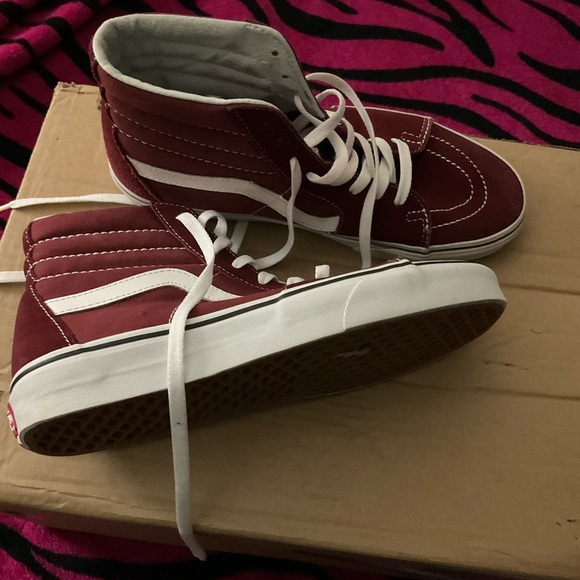 Vans Red High-Top Sneakers - Picture 8 of 9